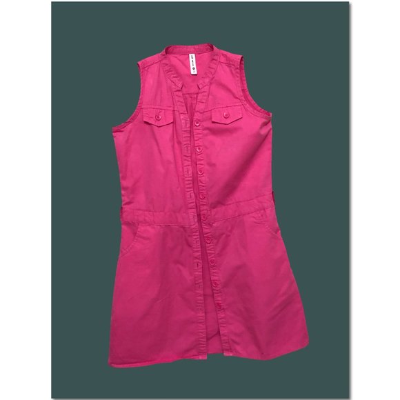 Moose Girl, Pink Dress, Button-up, Age 8-10, Youth - Picture 1 of 6